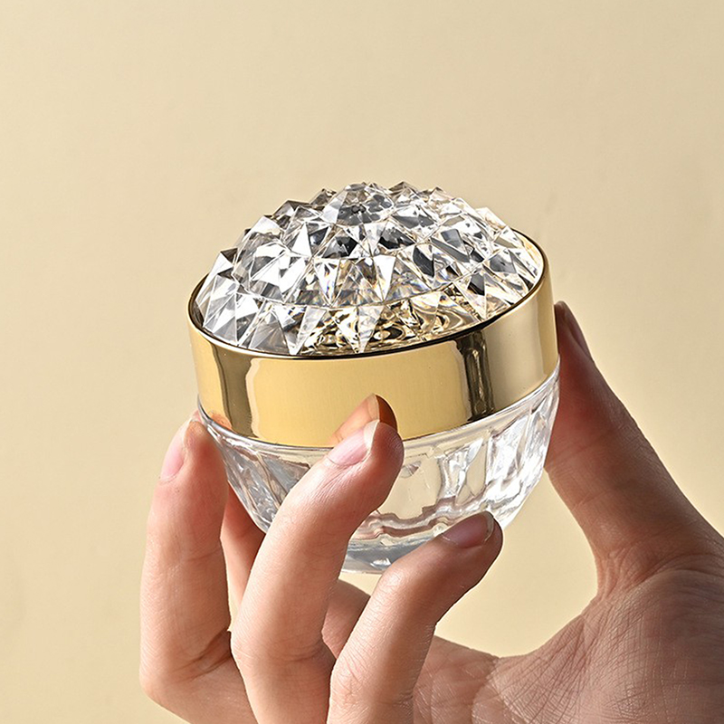 Luxury Skincare Containers - 1 adet Lüks Elmas Desenli 50g