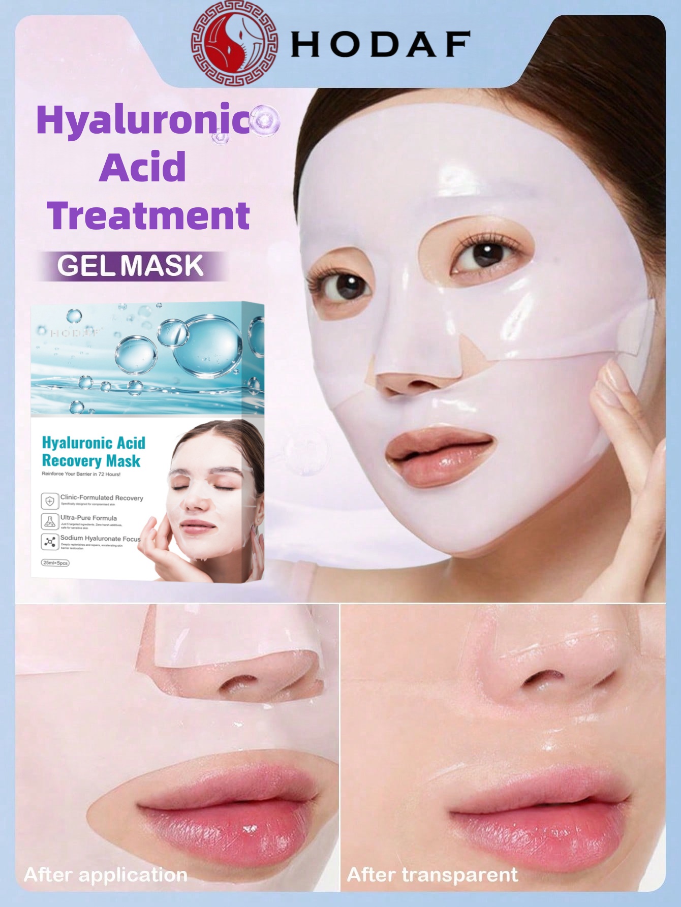Luxury Skincare Store - HODAF 5 adet Hyaluronik Asit Nemlendirici