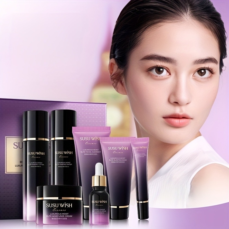 Luxury Skincare Essence - Lüks ve Zarif Dokuz Parçalı Nemlendirici