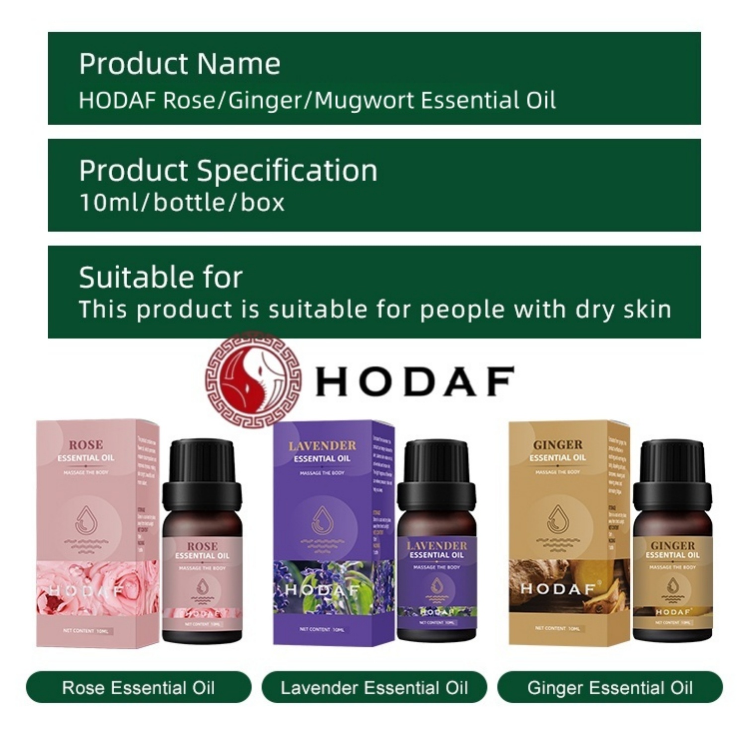 Luxury Skincare Store - HODAF Karışık Esansiyel Yağ: Zerdeçal/Arpa Otu/Gül
