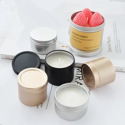 Luxury Skincare Containers - Lüks Mum Kavanozları Kapaklı Toplu Yuvarlak
