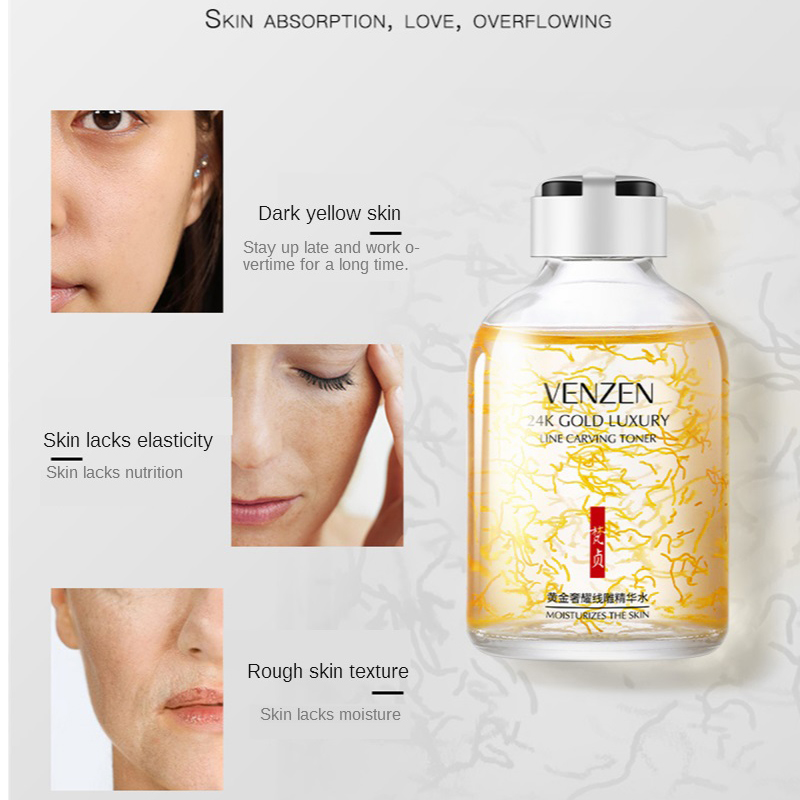 24K altın lüks çizgi oyma Tone - Luxury Skincare Essence incelemesi ve fiyatı